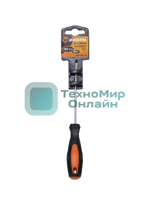 Отвертка шлицевая ВИХРЬ SL3, 100 мм