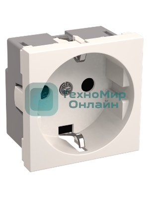 Розетка IEK (CKK-40D-RSZB2-K01-K) РКС-20-30-П-К Розетка с з/к 2к (на 2 модуля) ПРАЙМЕР белая