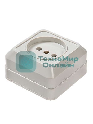 Розетка 1-м BOLLETO накл. 7022 белый ASD/IN HOME 4680005959785