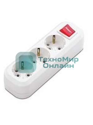 Колодка удлинителя Makel 3 гнезда с заземлением c выключателем