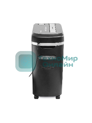 Шредер ГЕЛЕОС УМ22-5, DIN P-5 (5 ур-нь секр.), фрагмент 2х8мм, 9-10 лист (70г/м2), CD/пл.карты/скрепки/скобы, 22 литра