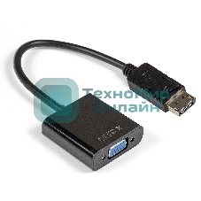 Кабель-переходник ExeGate EX284910RUS DisplayPort-VGA ExeGate EX-DPM-VGAF-0.15 (20M/15F, 0,15м)