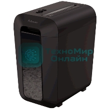 Шредер Fellowes PowerShred LX65 черный (секр.P-4)/перекрестный/10лист./22лтр./скрепки/скобы/пл.карты