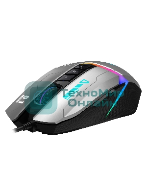 Мышь проводная A4Tech Bloody W60 Max серый/черный, 10000 dpi, USB, кнопки - 10