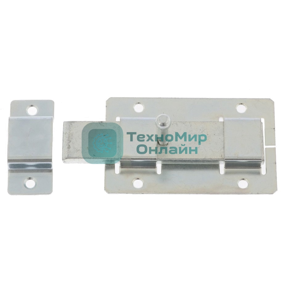 Задвижка дверная ЗД-02, цинк, (Металлист)
