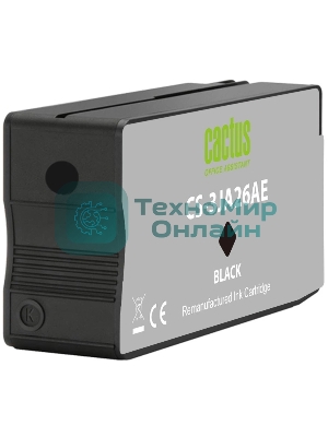 Картридж струйный Cactus CS-3JA26AE 963 черный (23 мл) для HP OfficeJet 9010/9012/9013/9014