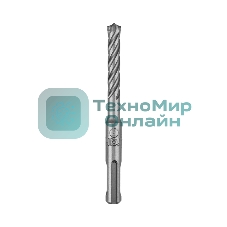 Бур по бетону Kranz SUPER 8x110 мм, профессиональный, цельная крестовая пластина, SDS PLUS