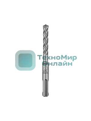 Бур по бетону Kranz SUPER 8x110 мм, профессиональный, цельная крестовая пластина, SDS PLUS