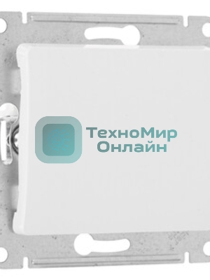 Systeme Electric Glossa Бел Кнопка нажимная, сх.1, 10АХ