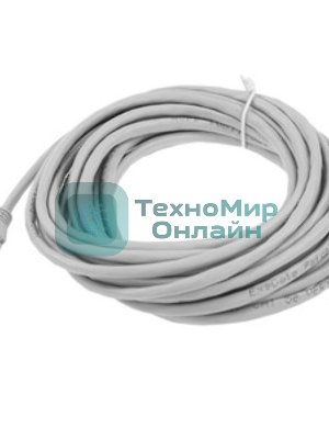 Патч-корд ExeGate EX286385RUS UTP-RJ45-RJ45-5e-5M-LSZH-GY, UTP, cat.5e, LSZH, 5м, серый