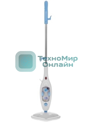 Сменная насадка для паровой швабры Bt SM1114 White-blue. (Тряпка для мытья полов) Материал 95% polyester, 5% nylon, размер 280 х 240 мм