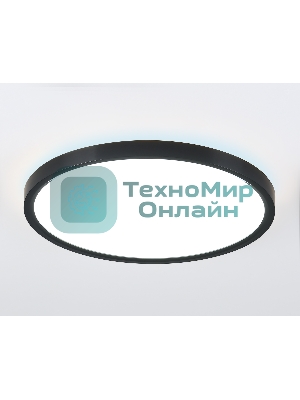 Потолочный светодиодный светильник Ambrella light FZ3055 BK черный IP44 33W+10W 6400+6400К D370*40 (Без ПДУ)
