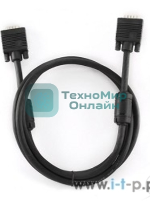 Кабель Gembird/Cablexpert VGA Premium,15M/15M, 1.8м, тройн.экран, феррит.кольца, черный, пакет
