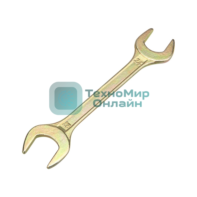 Ключ гаечный рожковый Rexant 24х27 мм, желтый цинк