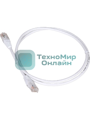 Патч-корд LANMASTER TWT UTP cat.5e, с заливными колпачками, 10.0 м, белый