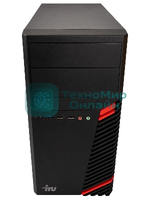 Компьютер IRU Corp 312 MT PG G6405 (4.1) 4Gb 4Tb+500Gb UHDG 610 Free DOS GbitEth 400W черный