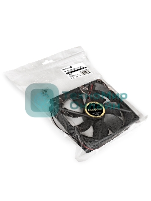 Вентилятор для корпуса ExeGate EX12025S2P черный, 120 мм, 1500 об/мин, 24 дБ, 2 pin