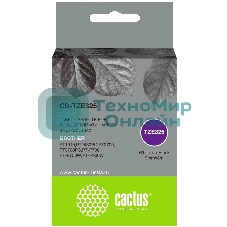 Картридж ленточный Cactus CS-TZE325 TZE-325 белый на черном 9x8 для Brother 1010/1280/1280VP/2700VP