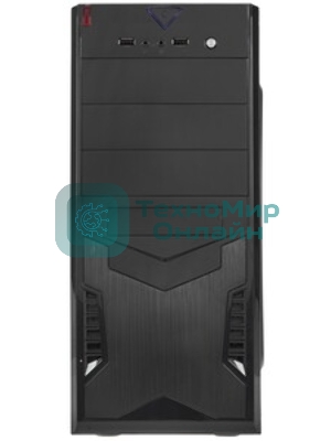 Компьютерный корпус Miditower ExeGate EX280386RUS CP-604 Black, ATX, (CP350W, 80мм), 2хUSB, Audio
