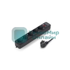 Сетевой фильтр ExeGate EX221175RUS SP-5-1.8B (5 розеток, 1.8 м, евровилка, черный)