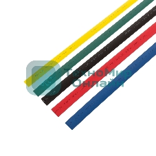 Термоусаживаемые трубки Rexant 12,0/6,0 мм, набор пять цветов, упаковка 50 шт. по 1 м