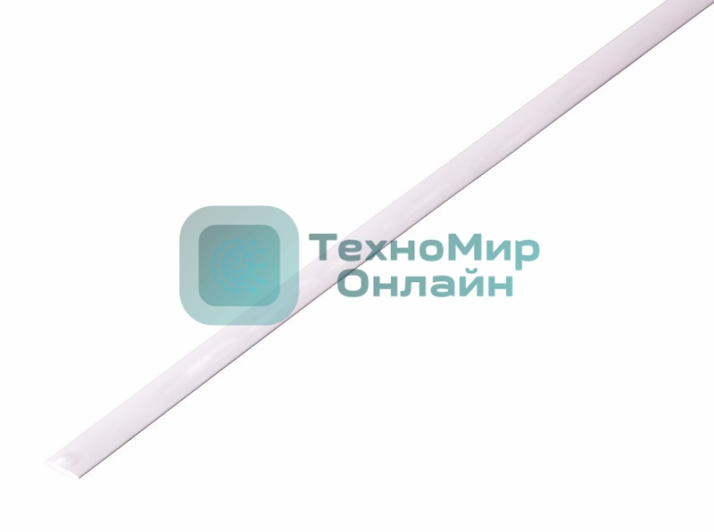 Термоусадочная трубка Rexant 3,5/1,75 мм, белая, упаковка 50 шт. по 1 м