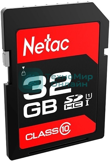 Флеш карта SDHC 32Gb Netac Class 10 UHS-I U1 P600 NT02P600STN-032G-R