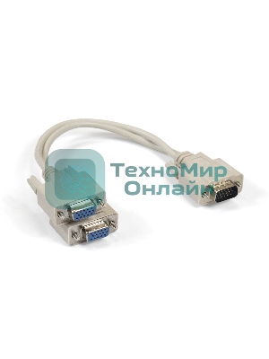 Кабель-разветвитель ExeGate EX284939RUS ExeGate EX-CC-VGA-15M2x15F-0.3 (монитор - 2xSVGA card, 15M/2x15F, 0,3м)