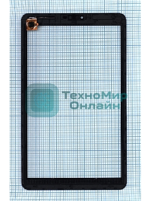 Сенсорное стекло (тачскрин) для Irbis TZ172, черное с рамкой