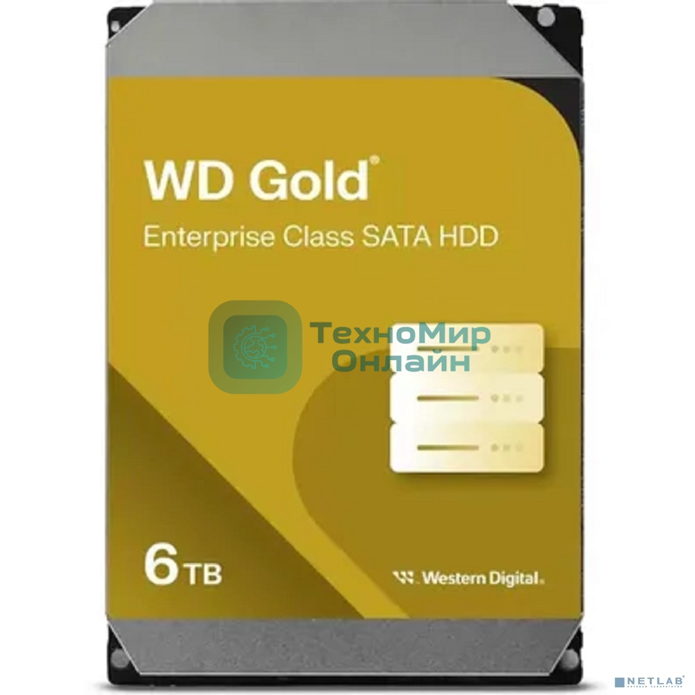 Жесткий диск WD SATA-III 6Tb WD6004FRYZ Desktop Gold 512E (7200rpm) 256Mb 3.5