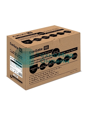 Стабилизатор напряжения ExeGate Expert Turbo AST-1500 (1500ВА, вход 80-260В, двойная цифр. индикация вход/вых. напряжения, выход 220В±8%, КПД 98%, 5 уровней защиты, задержка, усиленный метал. корпус, 2*Schuko, RTL)