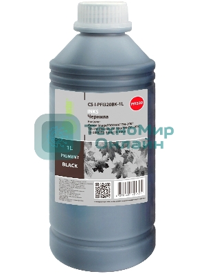 Чернила Cactus CS-I-PFI320BK-1L PFI-320/120 черный 1000мл для Canon imagePROGRAF TM-200/TM-205/TM-300/TM-30