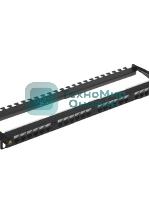 Патч-панель LANMASTER компактная 24 порта, UTP, кат.5E, 0.5U