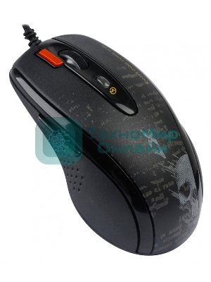 Мышь проводная A4Tech F5 черный, 3000 dpi, USB, кнопки - 7