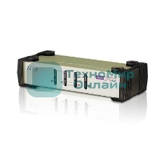 Переключатель ATEN CS84U(-AT) 4-портовый KVM-переключатель 1 user(HDB15(SVGA Female)+KBD(PS/2)+MOUSE(PS/2), KVM-порты: SPHD18(Female). В комплекте: кабели KVM (2L-5201P)-4шт. Не требует внешнего питания