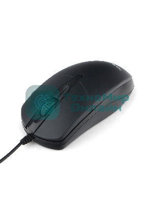 Мышь проводная Гарнизон GM-220 черный, 1000 dpi, USB, кнопки - 3