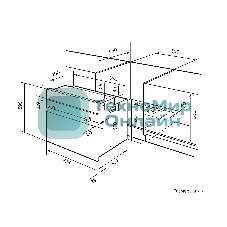 Духовой шкаф электрический LEX EDM 040 WH белый, встраиваемый