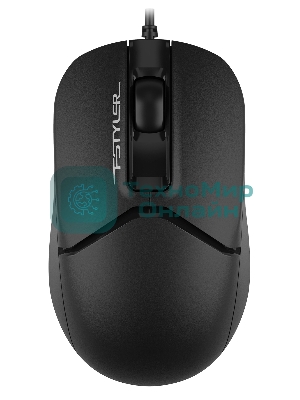 Мышь проводная A4Tech Fstyler FM12S черный, 1200 dpi, USB, кнопки - 3