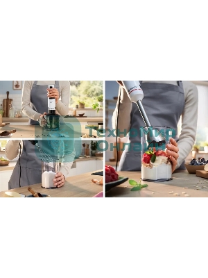 Блендер погружной Bosch MSM4W421 800 Вт, белый