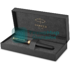 Ручка роллер Parker Sonnet Core T528 (CW1931518) Matte Black GT, F, черные чернила, подарочная коробка