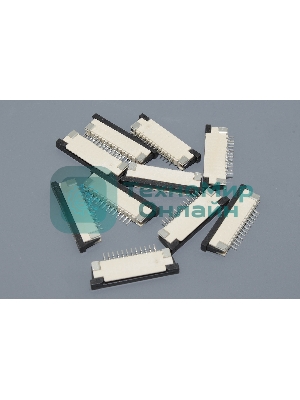 Разъем FPC Half Coverage Bottom Contact 1.0K-BX-12PWB 12 pin высота 2мм шаг 1мм 10 шт