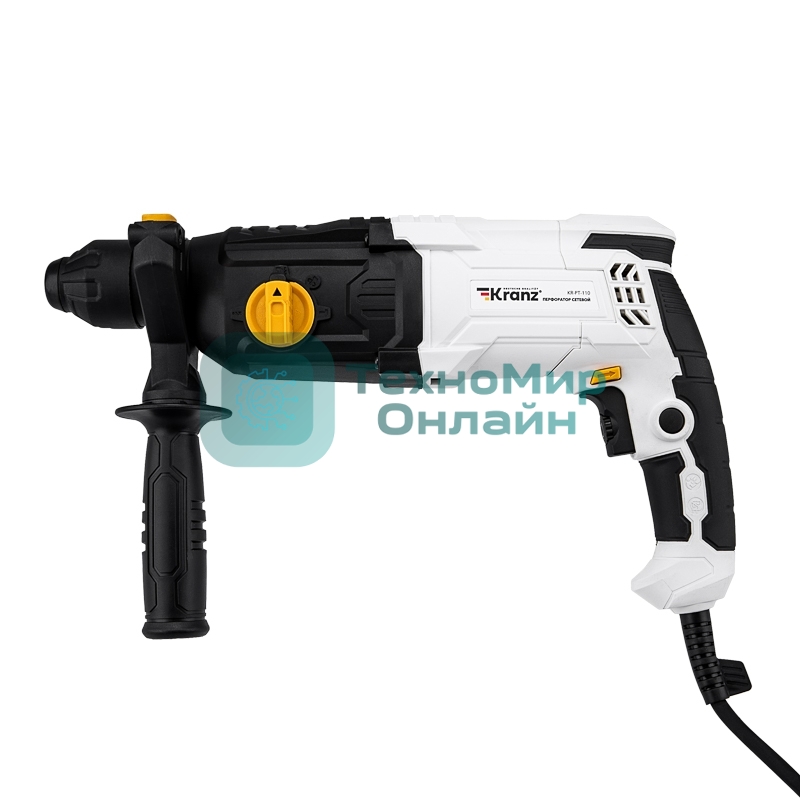Перфоратор сетевой, SDS-plus, 1050Вт, 3,2Дж, в кейсе Kranz