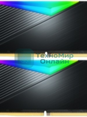Оперативная память XPG Lancer, DDR5, 32Gb (2x16Gb), 6400MHz, CL32, DIMM, с радиаторами, RGB, черный
