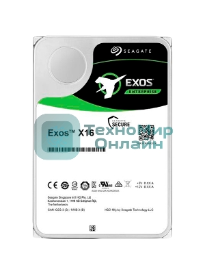 Жесткий диск Seagate 16Tb, ST16000NM002G, SAS Exos X16, 7200 rpm, 256Mb buffer