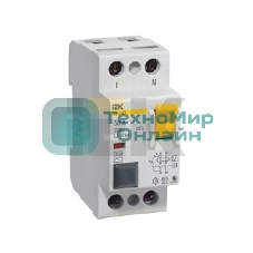 Выключатель дифференциального тока (УЗО) 2п 50А 100мА тип AC ВД1-63 IEK MDV10-2-050-100