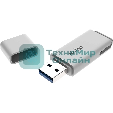 Флешка USB Netac U185 (NT03U185N-008G-20WH), 8Gb, USB 2.0, R/W 25/10, белый/серый