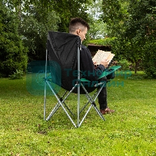 Кресло складное Palisad Camping с подлокотниками и подстаканником 60x60x110/92 см