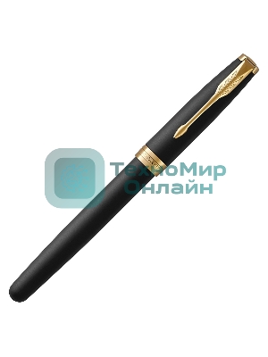 Ручка роллер Parker Sonnet Core T528 (CW1931518) Matte Black GT, F, черные чернила, подарочная коробка