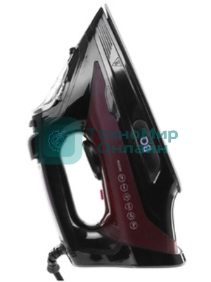 Утюг BQ SI1003 черный/винный/красный, 2600 Вт, 35 г/мин, 160 г/мин, 360 мл