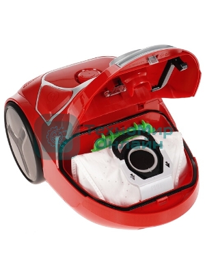 Пылесос Tefal TW3953EA красный/серебристый, 750 Вт, уборка сухая, пылесборник мешок 3 л